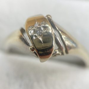 K14WG メレダイヤ リング ホワイトゴールド 14金 585